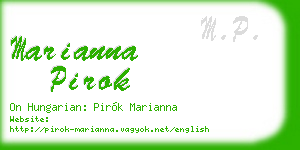 marianna pirok business card